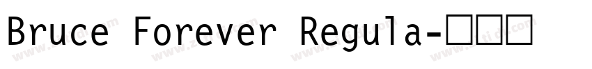 Bruce Forever Regula字体转换